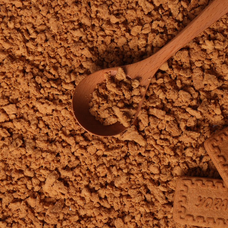 Galleta de caramelo desmenuzada