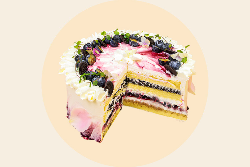 Relleno crujiente de pastel